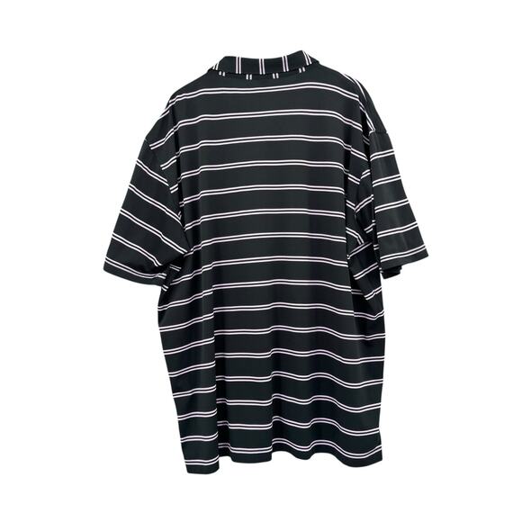 Peter Millar Summer Comfort Black Lilac Stripe Short Sleeve Performance Polo - Picture 2 of 7